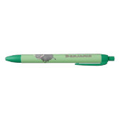 Funny african warthog pig cartoon zwarte inkt pen (Bodem)