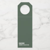 Funny afstudeerder school afstuderen master's degr flessenhanger (Achterkant)