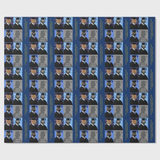 Funny Afstuderen apen Aangepast gefeliciteerd Cadeaupapier (Vlak)