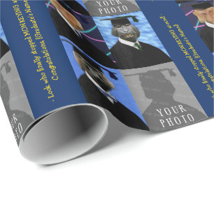 Funny Afstuderen apen Aangepast gefeliciteerd Cadeaupapier