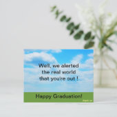 Funny Afstuderen Briefkaart (Staand voorkant)