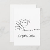 Funny Afstuderen Card Bedankkaart (Voorkant / Achterkant)