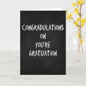 Funny afstuderen card - Gefeliciteerd Kaart (Gele Bloem)