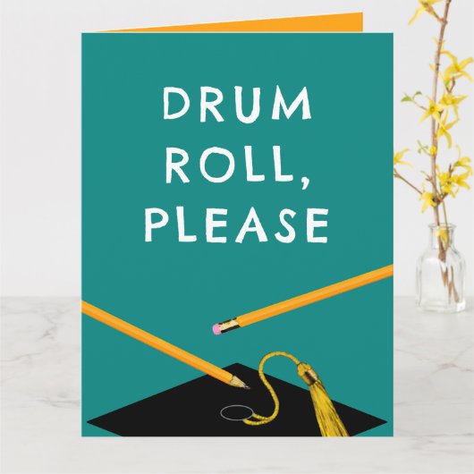 Funny Afstuderen Card Kaart (Gele Bloem)