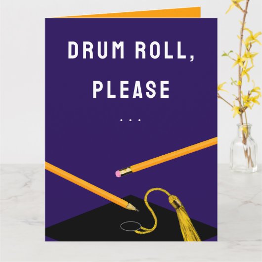 Funny Afstuderen Card Kaart (Gele Bloem)