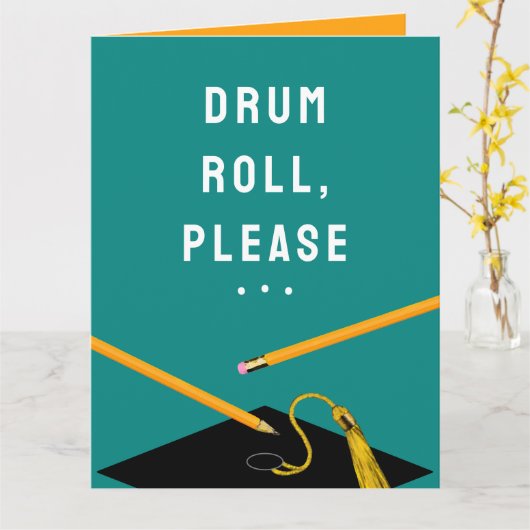 Funny Afstuderen Card Kaart (Gele Bloem)