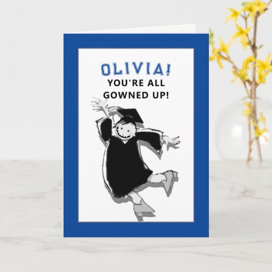 Funny Afstuderen Card Kaart (Gele Bloem)