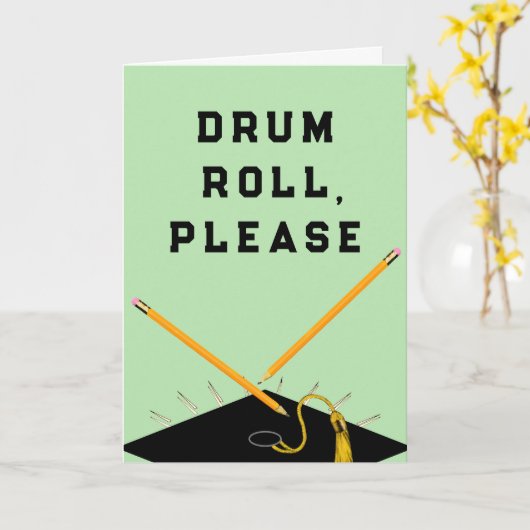 Funny Afstuderen Card Kaart (Gele Bloem)