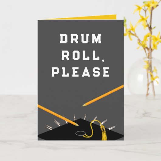 Funny Afstuderen Card Kaart (Gele Bloem)