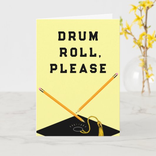 Funny Afstuderen Card Kaart (Gele Bloem)