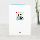 Funny Afstuderen Cats Kaart (Achterkant)