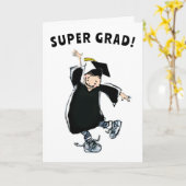 Funny Afstuderen Congrats Kaart (Gele Bloem)