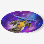 Funny Afstuderen Dog Wearing Pet Papieren Bordje (Gekanteld)