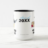 Funny Afstuderen Donkey Wearing Afstuderen Pet Mok (Midden)