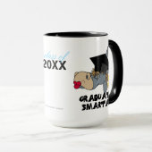 Funny Afstuderen Donkey Wearing Afstuderen Pet Mok (Voorkant rechts)