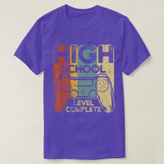 Funny Afstuderen High School Complete Senior T-shirt (Design voorkant)