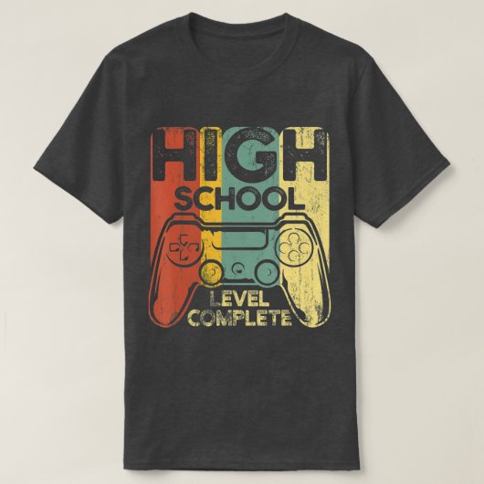 Funny Afstuderen High School Complete Senior T-shirt (Design voorkant)