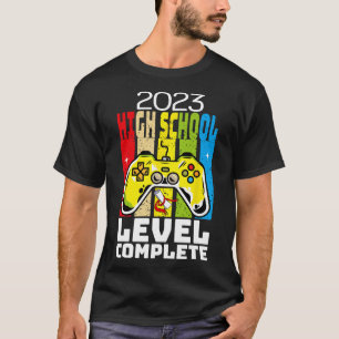 Funny Afstuderen High School Level Complete video T-shirt