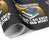 Funny Afstuderen Humor Lazy Student Sleepy Cadeaupapier (Rol Hoek)