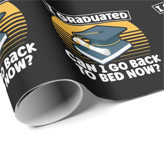 Funny Afstuderen Humor Lazy Student Sleepy Cadeaupapier (Rol Hoek)