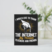 Funny Afstuderen Joke Afstuderen Sarcastische stud Briefkaart (Staand voorkant)