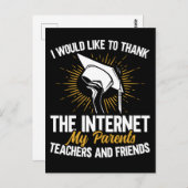 Funny Afstuderen Joke Afstuderen Sarcastische stud Briefkaart (Voorkant / Achterkant)