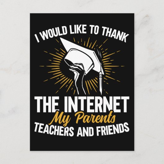 Funny Afstuderen Joke Afstuderen Sarcastische stud Briefkaart (Voorkant)