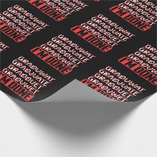 Funny Afstuderen Joke Sarcastic Student Afstuderen Cadeaupapier (Hoek)