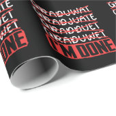 Funny Afstuderen Joke Sarcastic Student Afstuderen Cadeaupapier (Rol Hoek)