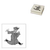 Funny Afstuderen Jumping of Dancing Rubberstempel (Gestempeld)