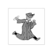 Funny Afstuderen Jumping of Dancing Rubberstempel (Afrduk)