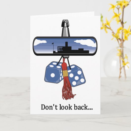 Funny Afstuderen Kaart (Gele Bloem)