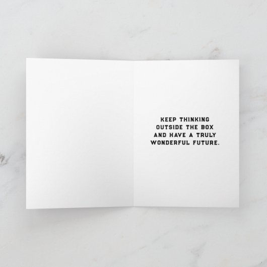 Funny Afstuderen Kaart (Binnen)