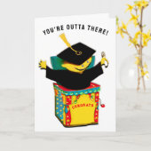 Funny Afstuderen Kaart (Gele Bloem)