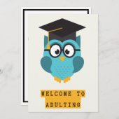 Funny Afstuderen Kaart Adulting humor (Voorkant / Achterkant)