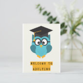 Funny Afstuderen Kaart Adulting humor (Staand voorkant)