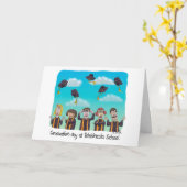 Funny Afstuderen Kaart - Dag op Telekinesis School (Gele Bloem)