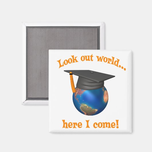 Funny Afstuderen Magneet (Voorkant / Achterkant)