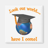 Funny Afstuderen Magneet (Voorkant)