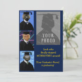 Funny Afstuderen Monkeys Party Notice Kaart (Staand voorkant)