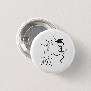 Funny Afstuderen Runner © - Land oversteken, spoor Ronde Button 3,2 Cm