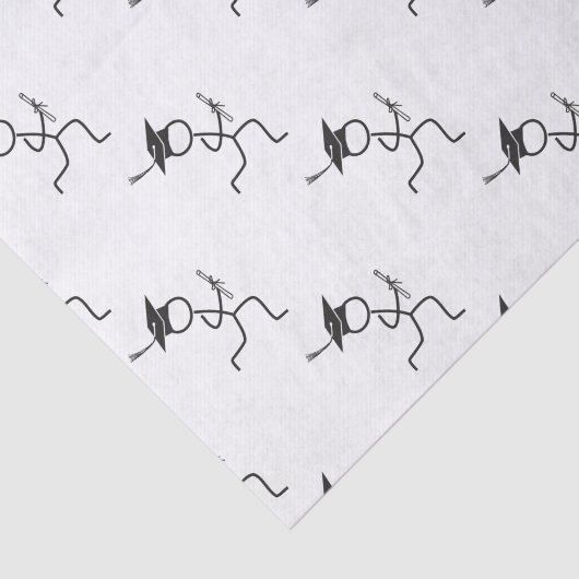 Funny Afstuderen Runner © - Land oversteken, spoor Tissuepapier (Detail)