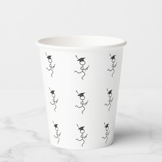 Funny Afstuderen Runner © Paper Cups Papieren Bekers (Achterkant)