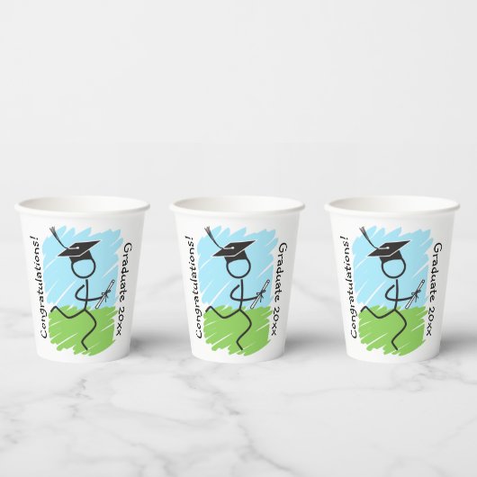 Funny Afstuderen Runner © Paper Cups Papieren Bekers (Multi)