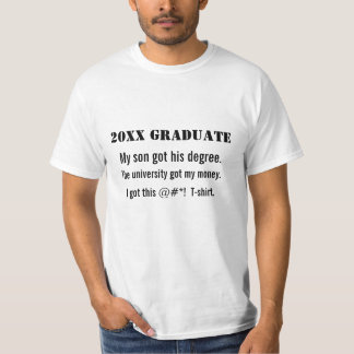 Funny Afstuderen Shirt voor ouders