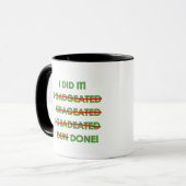 Funny Afstuderen T Shirten en Gifts Mok (Voorkant links)