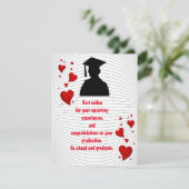 Funny Afstuderen wish Kaart (Staand voorkant)