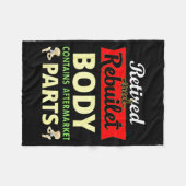 Funny After Hip Surgery Recovery Bionic Hip Replac Fleece Deken (Voorkant (Horizontaal))