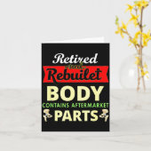 Funny After Hip Surgery Recovery Bionic Hip Replac Kaart (Gele Bloem)