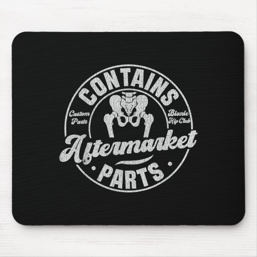 Funny After Hip Surgery Recovery Bionic Hip Replac Muismat (Voorkant)